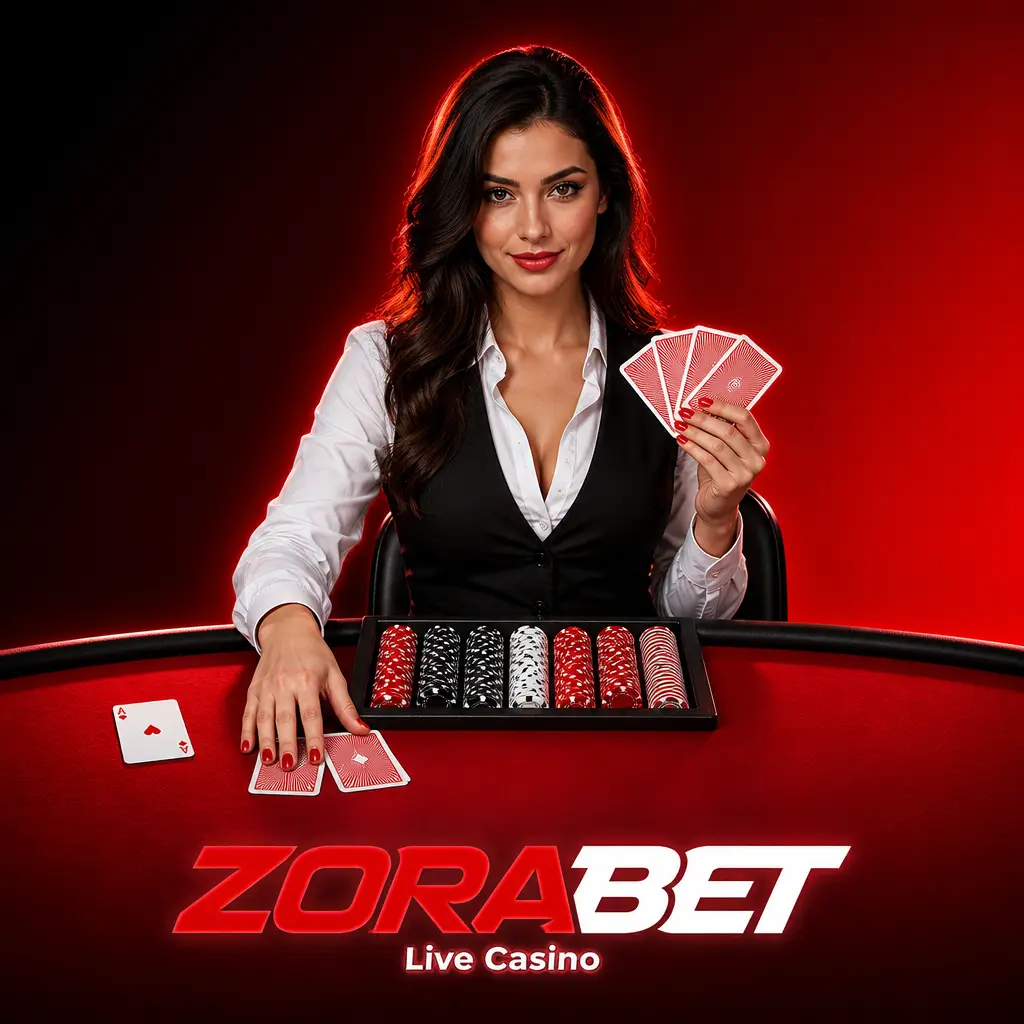 ZoraBet Live Casino with professional human dealers streaming high-definition blackjack, roulette, baccarat, and game shows